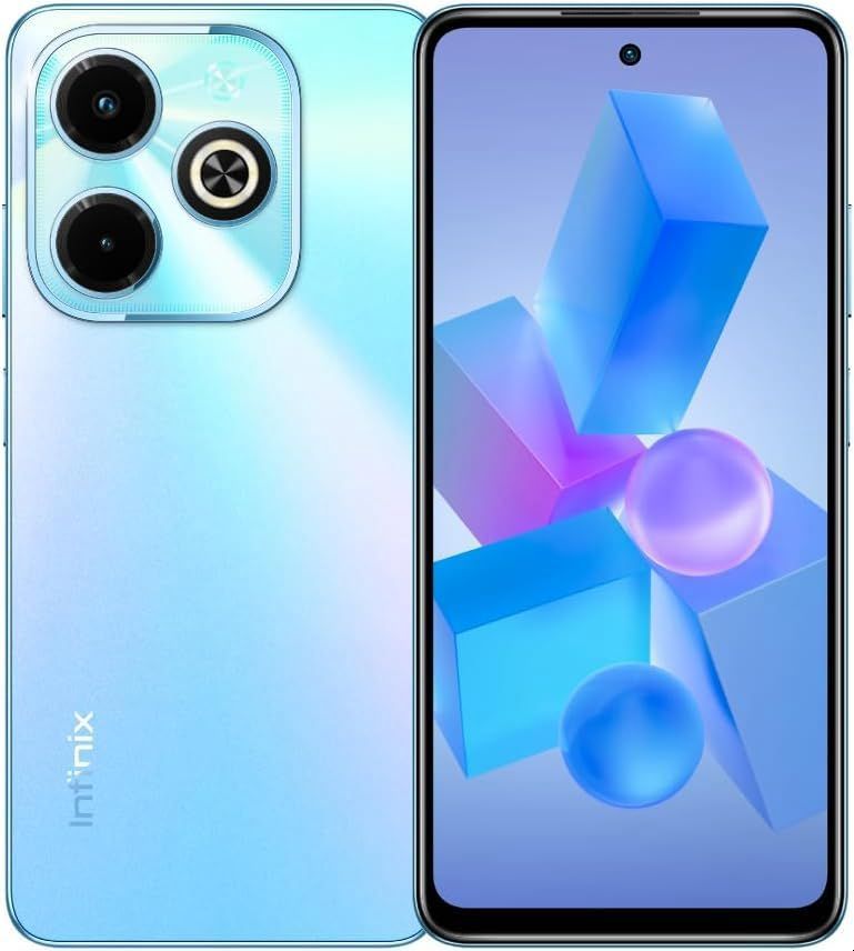 انفنيكس هوت 40i (ذاكرة رام: 4+4 جيجابايت ، ROM: 128GB) شاشة 6.55 بوصة HD+ كاميرا خلفية مزدوجة 50MP بالذكاء الاصطناعي أمامية شفافة 32MP بطارية 5000mAh مع شحن سريع 18 وات - أزرق بالم بشريحتين : Amazon.eg