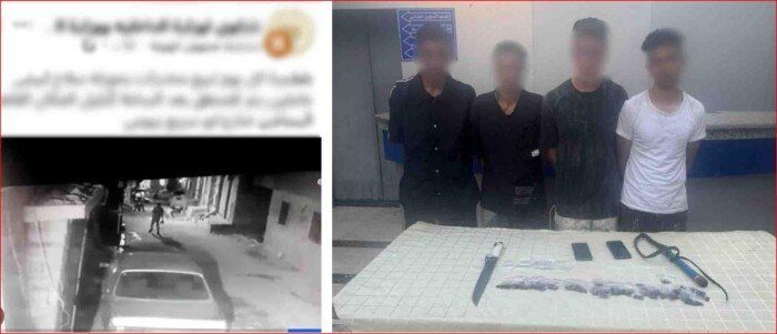 الفيسبوك أوقعهم.. الداخلية تضبط 4 بلطجية وبحوزتهم مواد مخدرة في البساتين