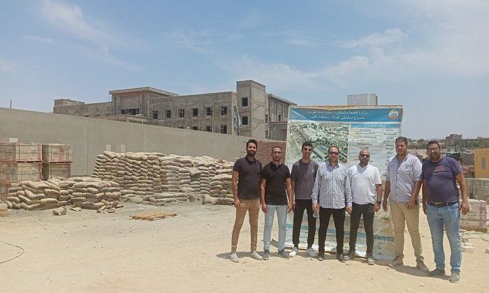 وفد من الصحة يتابع أعمال إنشاء مستشفى القرنة المركزي الجديد بالأقصر