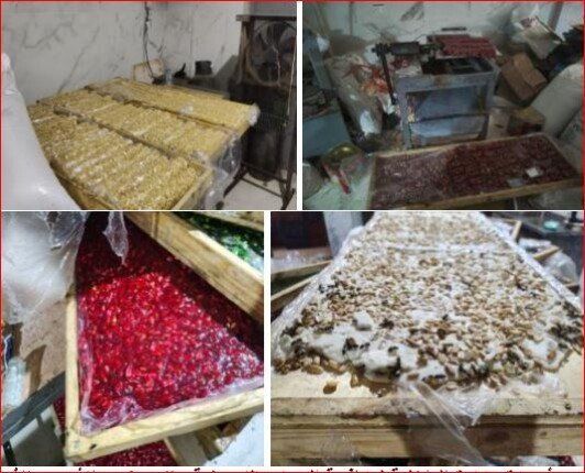 قبل المولد النبوي.. الداخلية تداهم مصنع حلوى مجهولة المصدر في المنوفية