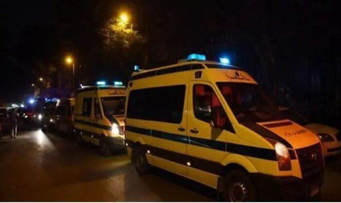 إصابة 10 أشخاص في حادث انقلاب أتوبيس عمال شركة بالإسكندرية